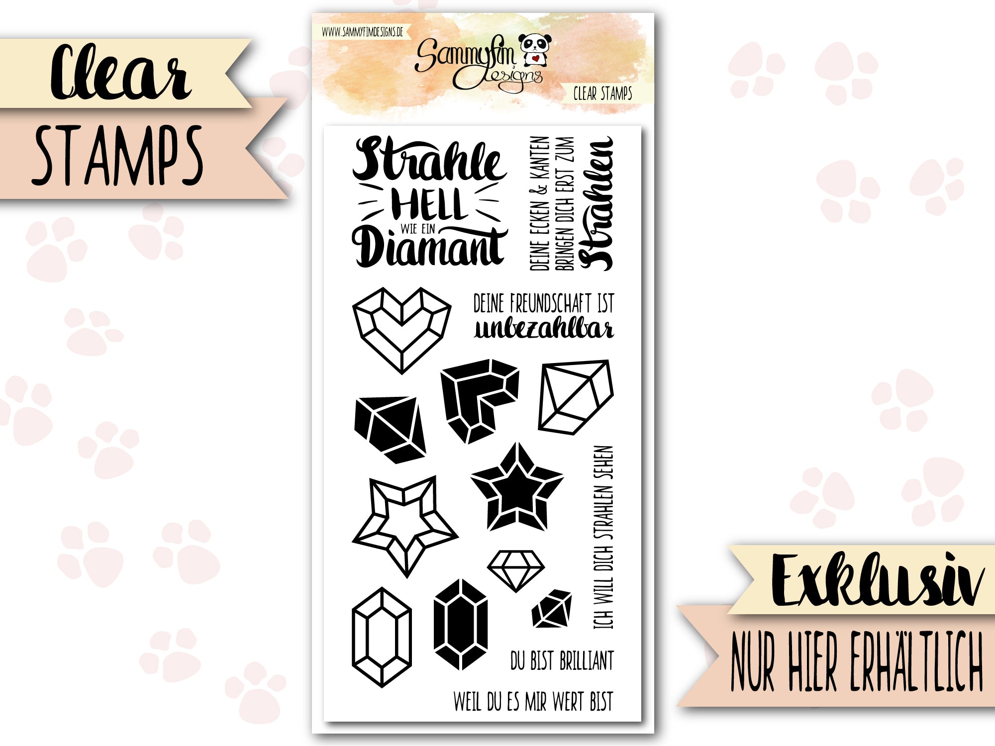 Clear Stamps ♥ Strahlender Diamant ♥