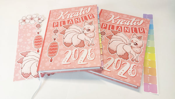 Kreativ Planer 2026 A5 ♥ NEU jetzt als HARDCOVER ♥ inkl. Coloring Book