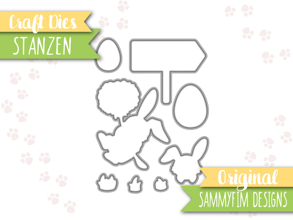 Stanze (Craft Dies) ♥ Ostersprüche ♥ (passend zum Stempelset)