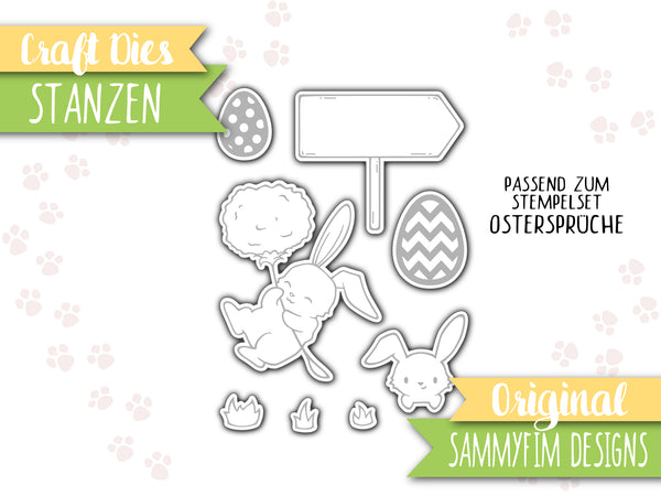 Stanze (Craft Dies) ♥ Ostersprüche ♥ (passend zum Stempelset)