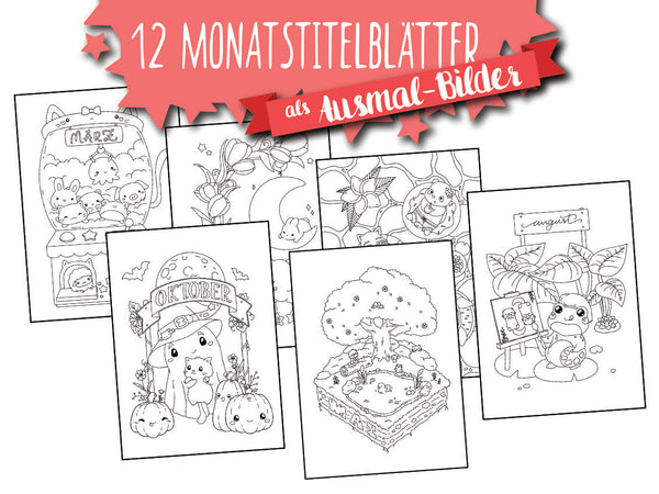 Kreativ Planer 2026 POCKET Version A6 ♥ SPIRALBINDUNG ♥ inkl. Coloring Book