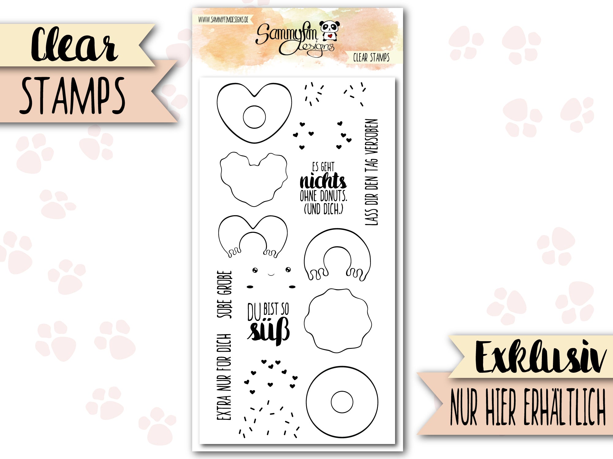 Clear Stamps ♥ Kawaii Donuts ♥