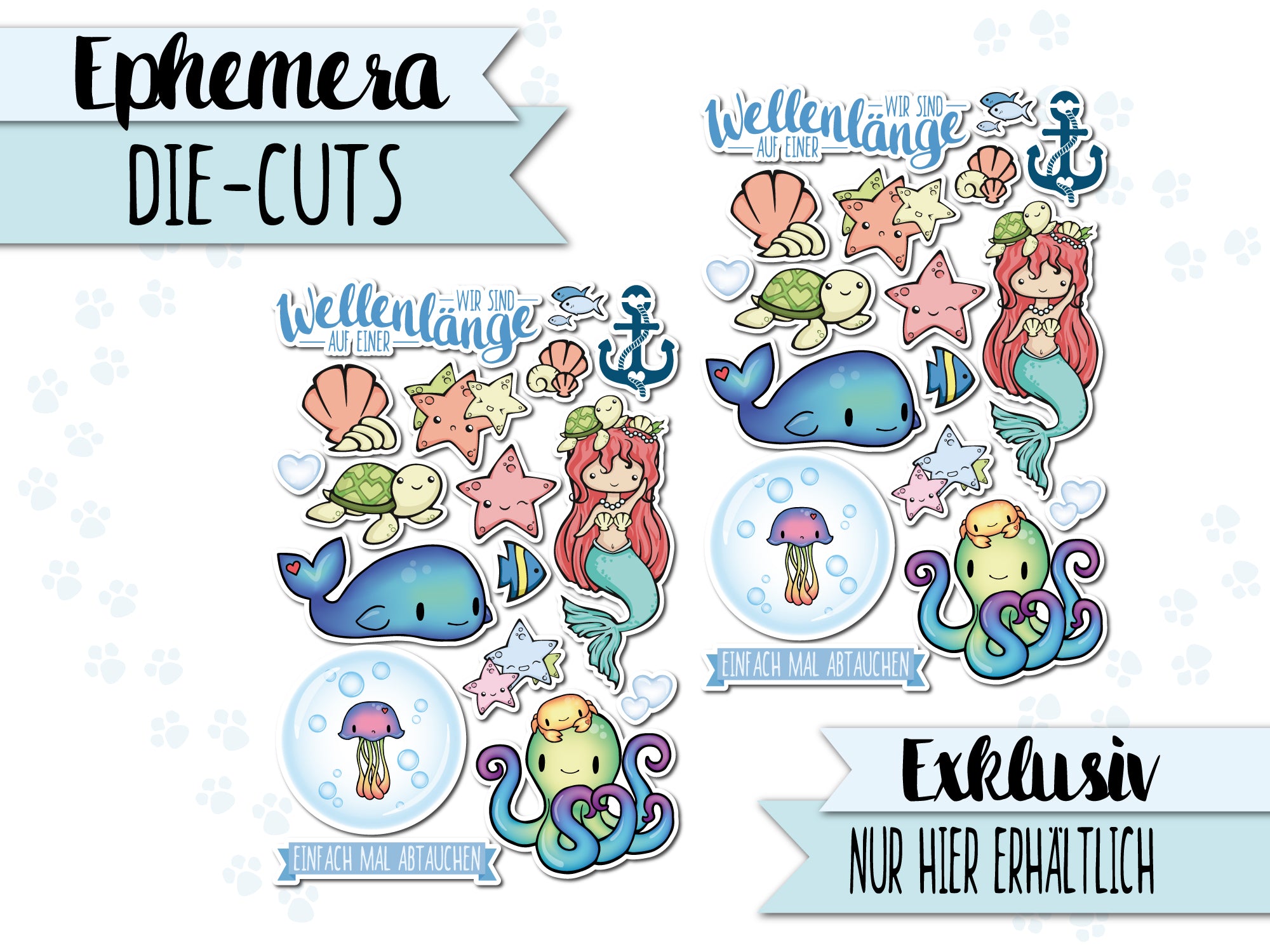 Ephemera Pack (Die-Cuts) ♥ Meeresrauschen ♥