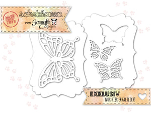Schablonen 2er Set ♥ Schmetterlinge ♥